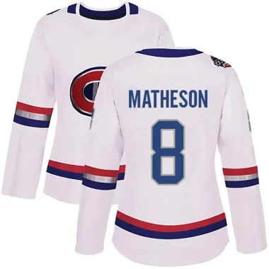 Authentic Mike Matheson White Montreal Canadiens 2017 100 Classic Jersey - Women's
