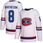 Authentic Mike Matheson White Montreal Canadiens 2017 100 Classic Jersey - Youth