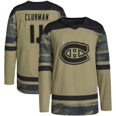 Authentic Nathan Clurman Camo Montreal Canadiens Military Appreciation Practice Jersey - Men's
