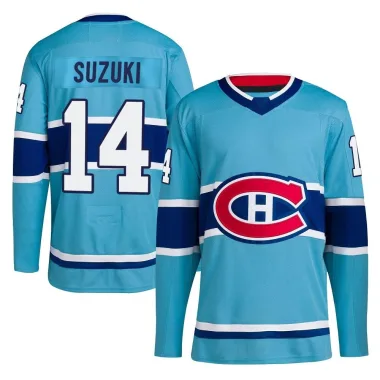 Authentic Nick Suzuki Light Blue Montreal Canadiens Reverse Retro 2.0 Jersey - Youth