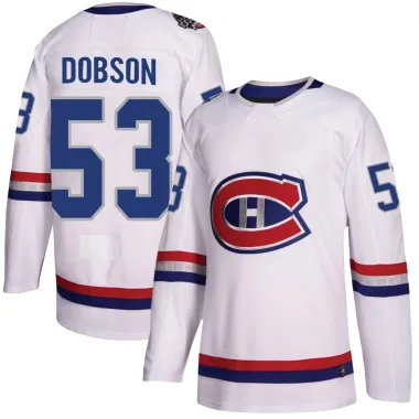 Authentic Noah Dobson White Montreal Canadiens 2017 100 Classic Jersey - Youth