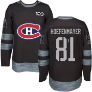 Authentic Noel Hoefenmayer Black Montreal Canadiens 1917-2017 100th Anniversary Jersey - Youth