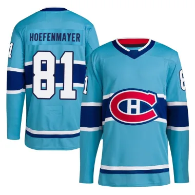 Authentic Noel Hoefenmayer Light Blue Montreal Canadiens Reverse Retro 2.0 Jersey - Youth