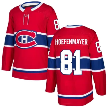 Authentic Noel Hoefenmayer Red Montreal Canadiens Home Jersey - Men's