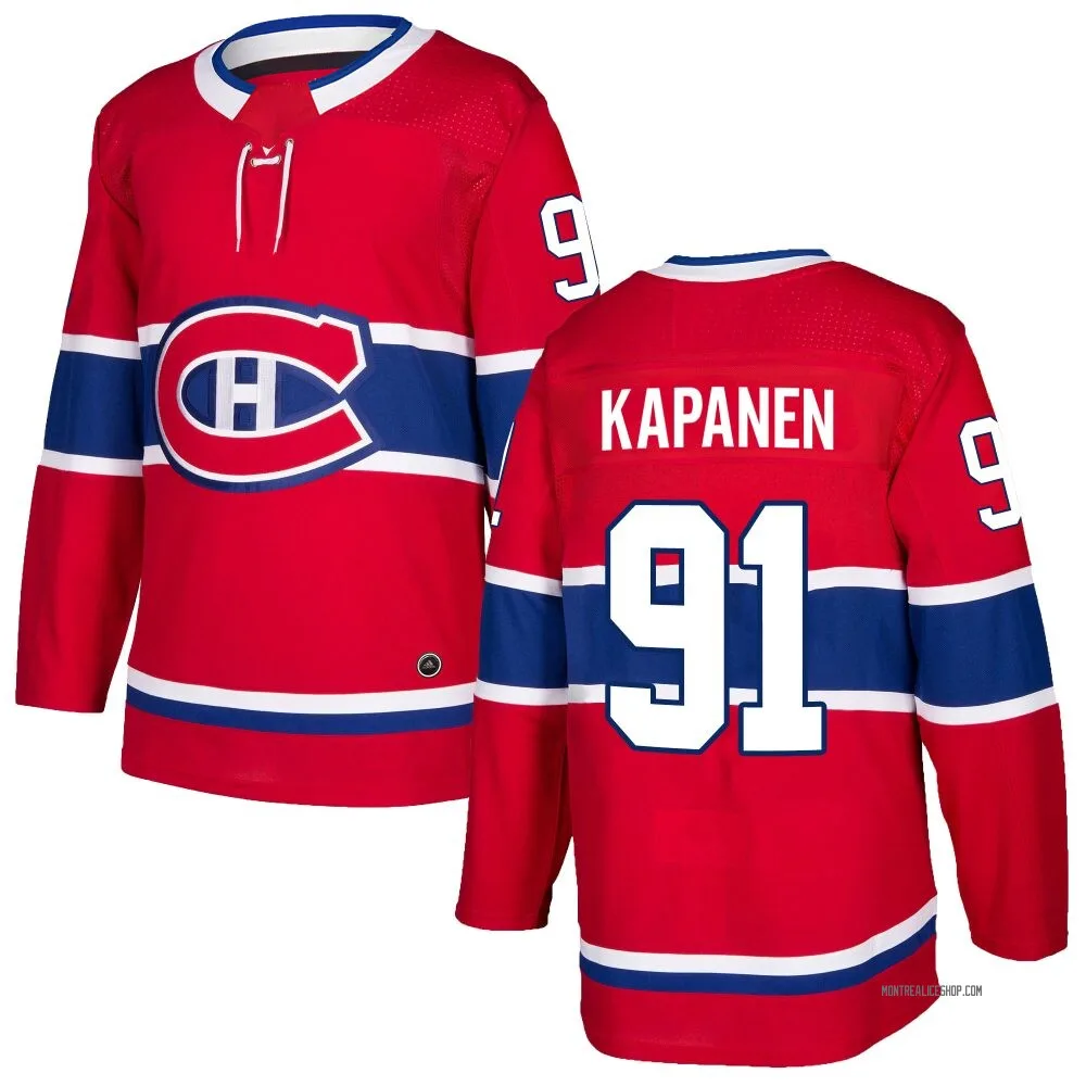 Authentic Oliver Kapanen Red Montreal Canadiens Home Jersey - Youth