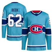 Authentic Owen Beck Light Blue Montreal Canadiens Reverse Retro 2.0 Jersey - Youth