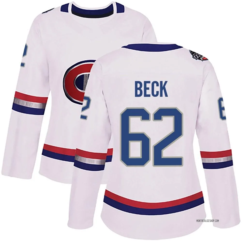 Authentic Owen Beck White Montreal Canadiens 2017 100 Classic Jersey - Women's