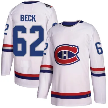 Authentic Owen Beck White Montreal Canadiens 2017 100 Classic Jersey - Youth