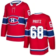 Authentic Owen Protz Red Montreal Canadiens Home Jersey - Men's