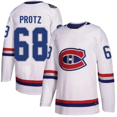 Authentic Owen Protz White Montreal Canadiens 2017 100 Classic Jersey - Youth