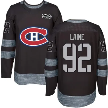 Authentic Patrik Laine Black Montreal Canadiens 1917-2017 100th Anniversary Jersey - Men's