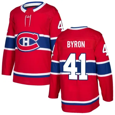 Authentic Paul Byron Red Montreal Canadiens Home Jersey - Men's
