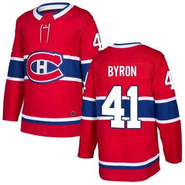 Authentic Paul Byron Red Montreal Canadiens Home Jersey - Youth