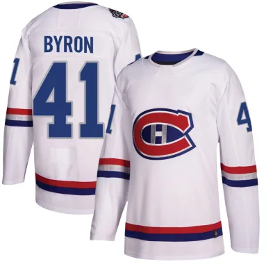 Authentic Paul Byron White Montreal Canadiens 2017 100 Classic Jersey - Men's