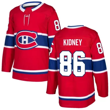 Authentic Riley Kidney Red Montreal Canadiens Home Jersey - Men's