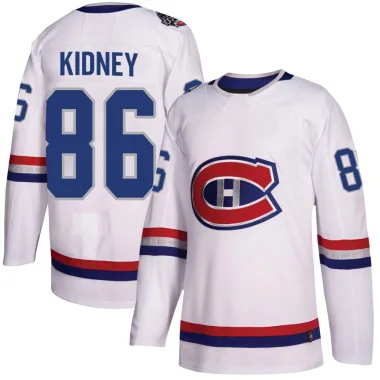 Authentic Riley Kidney White Montreal Canadiens 2017 100 Classic Jersey - Youth