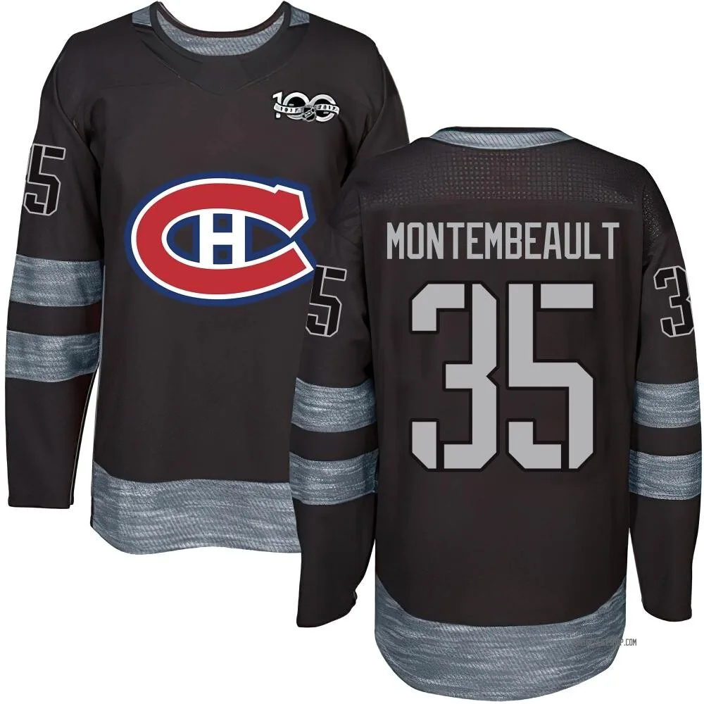 Authentic Sam Montembeault Black Montreal Canadiens 1917-2017 100th Anniversary Jersey - Men's