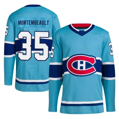 Authentic Sam Montembeault Light Blue Montreal Canadiens Reverse Retro 2.0 Jersey - Men's