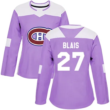 Authentic Sammy Blais Purple Montreal Canadiens Fights Cancer Practice Jersey - Women's