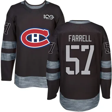 Authentic Sean Farrell Black Montreal Canadiens 1917-2017 100th Anniversary Jersey - Men's