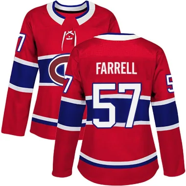 Authentic Sean Farrell Red Montreal Canadiens Home Jersey - Women's