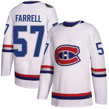 Authentic Sean Farrell White Montreal Canadiens 2017 100 Classic Jersey - Men's