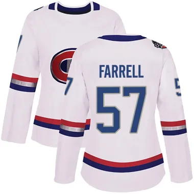 Authentic Sean Farrell White Montreal Canadiens 2017 100 Classic Jersey - Women's