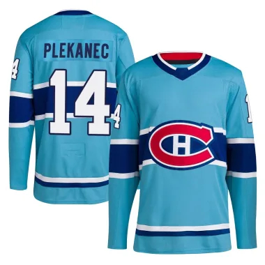 Authentic Tomas Plekanec Light Blue Montreal Canadiens Reverse Retro 2.0 Jersey - Youth