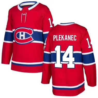 Authentic Tomas Plekanec Red Montreal Canadiens Home Jersey - Men's