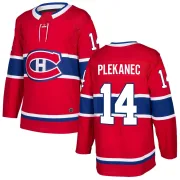 Authentic Tomas Plekanec Red Montreal Canadiens Home Jersey - Youth