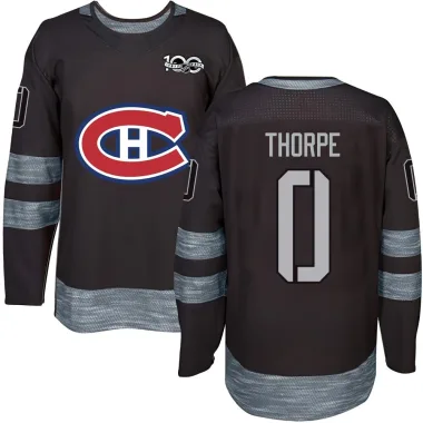 Authentic Tyler Thorpe Black Montreal Canadiens 1917-2017 100th Anniversary Jersey - Youth