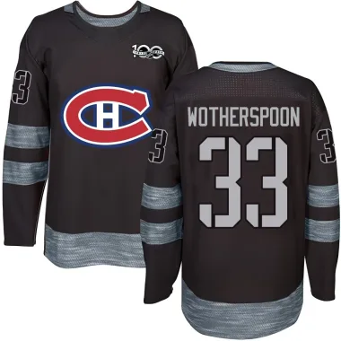 Authentic Tyler Wotherspoon Black Montreal Canadiens 1917-2017 100th Anniversary Jersey - Men's