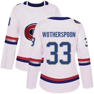 Authentic Tyler Wotherspoon White Montreal Canadiens 2017 100 Classic Jersey - Women's