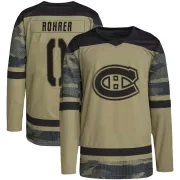 Authentic Vinzenz Rohrer Camo Montreal Canadiens Military Appreciation Practice Jersey - Men's