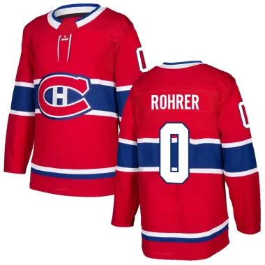 Authentic Vinzenz Rohrer Red Montreal Canadiens Home Jersey - Men's