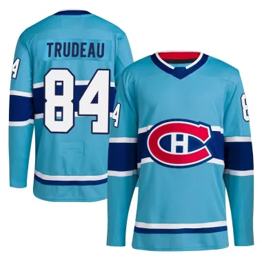 Authentic William Trudeau Light Blue Montreal Canadiens Reverse Retro 2.0 Jersey - Men's