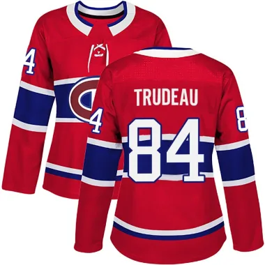 Authentic William Trudeau Red Montreal Canadiens Home Jersey - Women's
