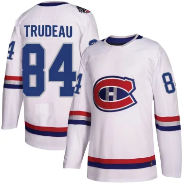 Authentic William Trudeau White Montreal Canadiens 2017 100 Classic Jersey - Men's