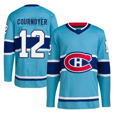 Authentic Yvan Cournoyer Light Blue Montreal Canadiens Reverse Retro 2.0 Jersey - Youth