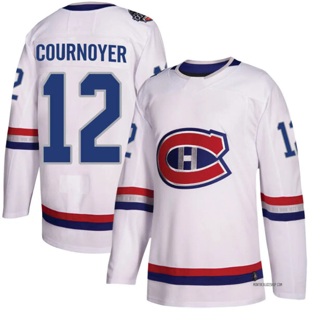 Authentic Yvan Cournoyer White Montreal Canadiens 2017 100 Classic Jersey - Youth