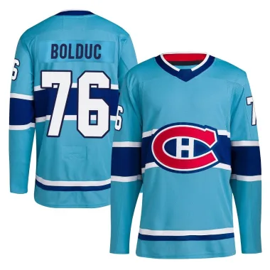 Authentic Zack Bolduc Light Blue Montreal Canadiens Reverse Retro 2.0 Jersey - Men's