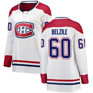 Breakaway Alex Belzile White Montreal Canadiens Away Jersey - Women's