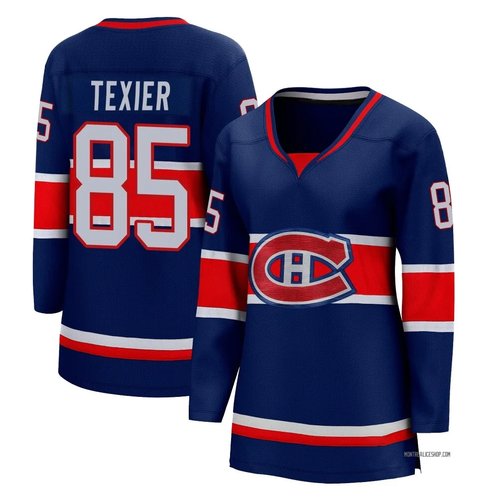 Breakaway Alexandre Texier Blue Montreal Canadiens 2020/21 Special Edition Jersey - Women's