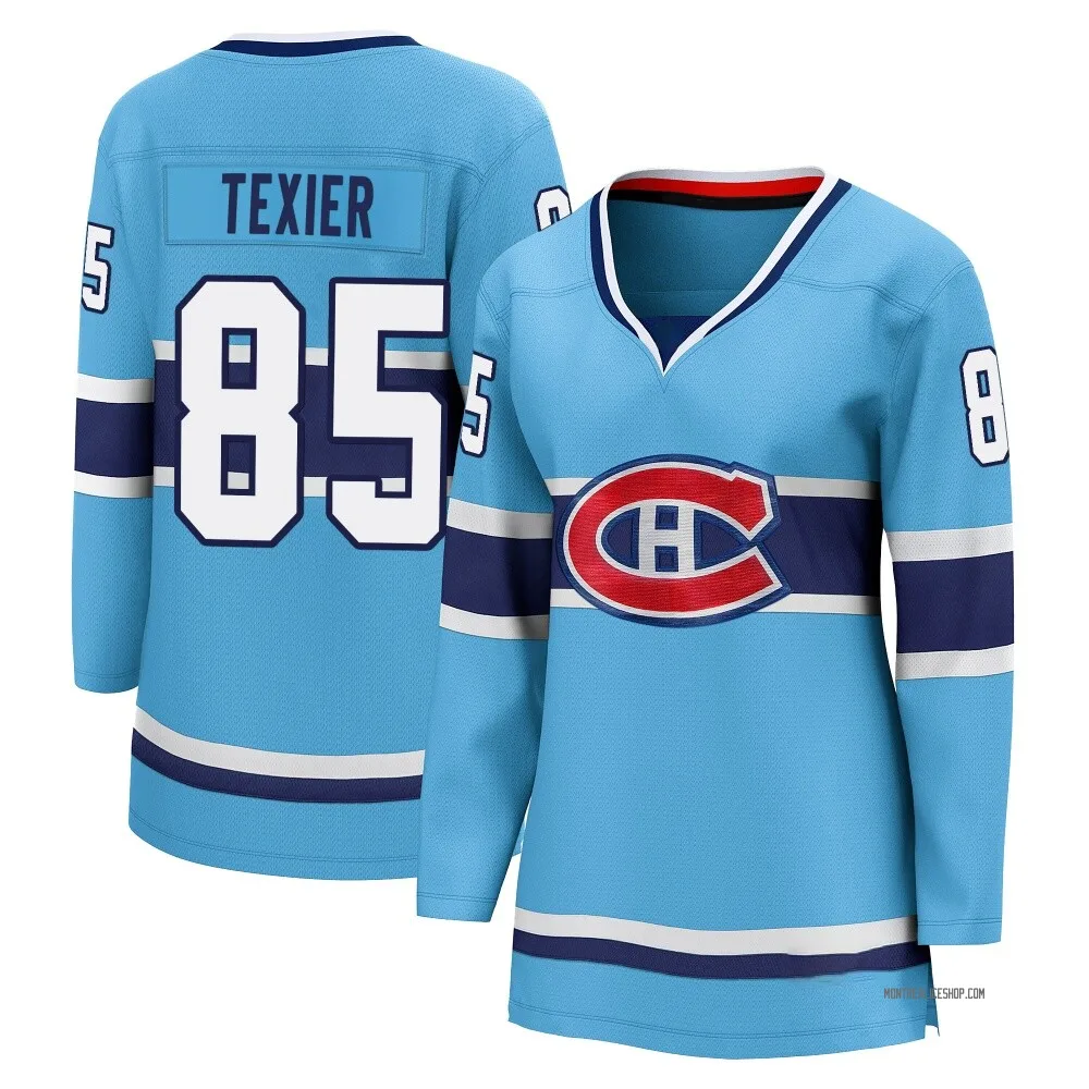 Breakaway Alexandre Texier Light Blue Montreal Canadiens Special Edition 2.0 Jersey - Women's