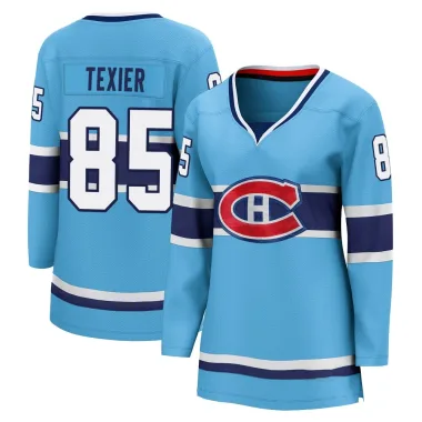 Breakaway Alexandre Texier Light Blue Montreal Canadiens Special Edition 2.0 Jersey - Women's