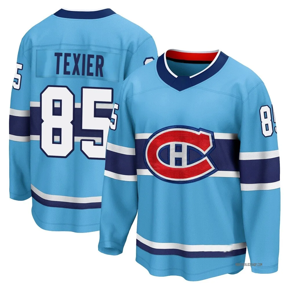 Breakaway Alexandre Texier Light Blue Montreal Canadiens Special Edition 2.0 Jersey - Youth