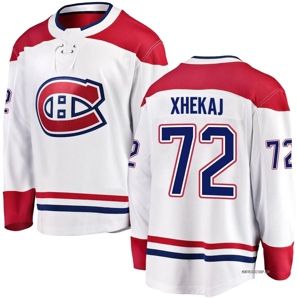 Breakaway Arber Xhekaj White Montreal Canadiens Away Jersey - Men's
