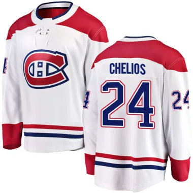 Breakaway Chris Chelios White Montreal Canadiens Away Jersey - Men's