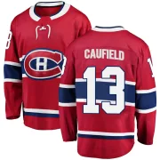 Breakaway Cole Caufield Red Montreal Canadiens Home Jersey - Men's