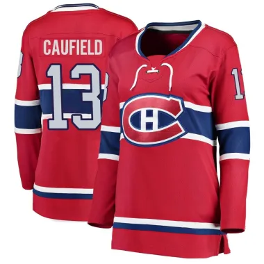 Breakaway Cole Caufield Red Montreal Canadiens Home Jersey - Women's